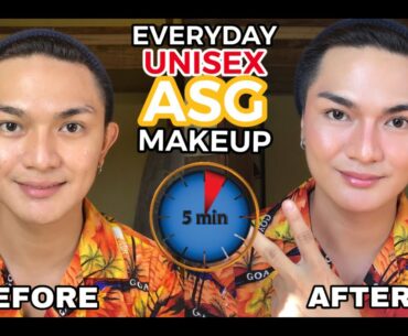 DEWY FINISH KOREAN STYLE| Everyday Makeup Look for Men and Women