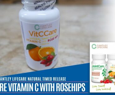 SPECIALLY FORMULATED Natural Timed Release Vitamin C With Rosehips for total immune system support