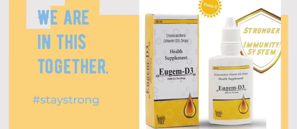 Eugem D3 Drops Vitamin D3 drops 2000 IU per drop