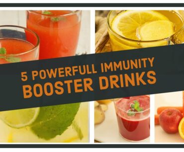 5 Powerfull Immunity Boosters Drinks | HomeMade  Remedies | Increase Immunity System | #QUICK&SIMPLE