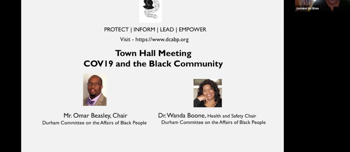 Durham Committee on the Affairs of Black People COVID19 TOWN HALL April 21, 2020