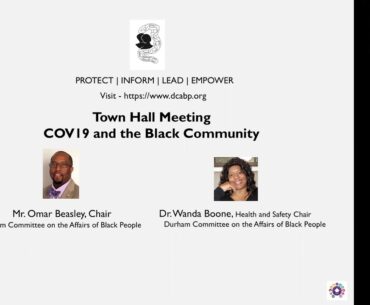 Durham Committee on the Affairs of Black People COVID19 TOWN HALL April 21, 2020