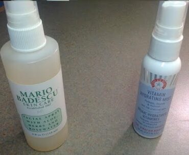 First Aid Beauty Vitamin Hydrating Mist vs. Mario Badescu Facial Spray With Aloe, Herb and Rosewater