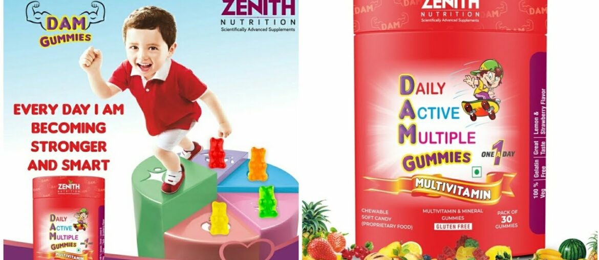 Make Daily Vitamins Fun with Delicious Gummy Vitamins | DAM gummies | Zenith Nutrition