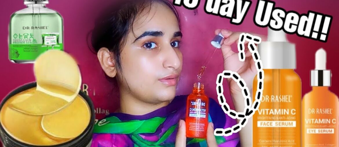 Dr rashel Vitamin C Serums + 24k gold eye mask Review in detail - KOMAL