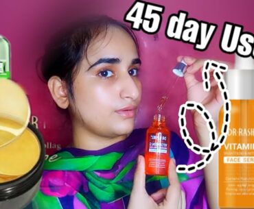 Dr rashel Vitamin C Serums + 24k gold eye mask Review in detail - KOMAL