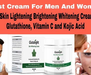Glutalight Skin Lightening Brightening Whitening Cream Review | Glutathione Vitamin C and Kojic Acid