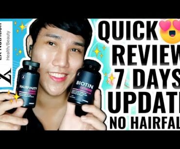 LX NUTRITION BIOTIN EXTREME AND HAIRFINITY ADVANCED QUICK UPDATE REVIEW 7 DAYS