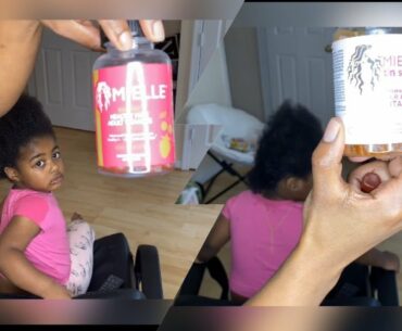 Nyla gets protective style Mielle Organics Vitamins