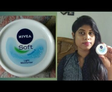 NIVEA Soft Light Moisturiser ll With Vitamin E ll Review and demo ll # sandhya beauty tips.