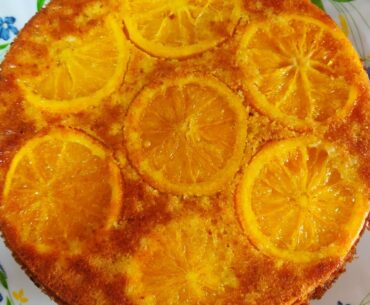 Upside down Orange Cake | Vitamin rich & low fat