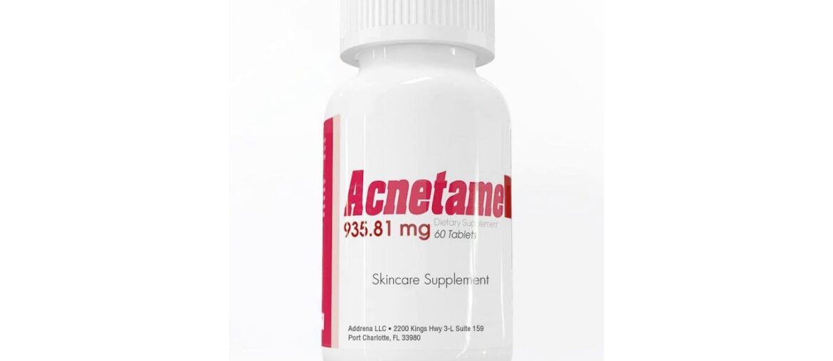 Acnetame- Vitamin Supplements for Oily Skin, 60 Natural Pills