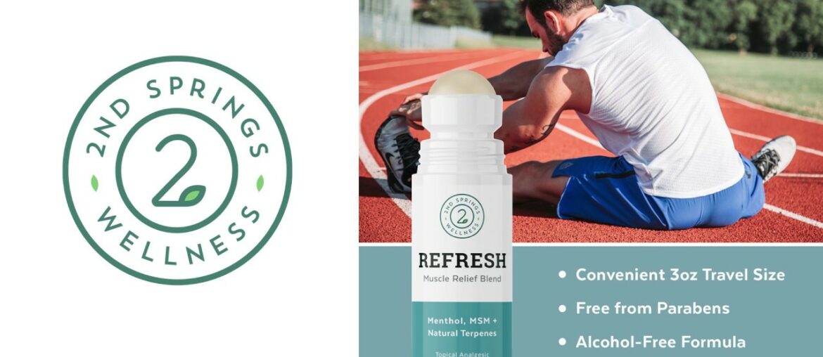 2nd Springs REFRESH Muscle Relief Blend Topical Pain Reliever Analgesic - No Captions