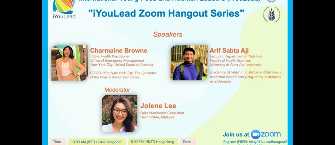 COVID-19 in New York City and Evidence of Vitamin D Status - iYouLead Zoom Hangout Session 2