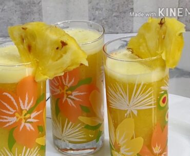 BOOSTS IMMUNITY  JUICE || PINEAPPLE JUICE IN HEALTHY  WAY || RICH IN VITAMIN C || VERY TASTY ||