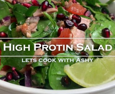 High Protein / Post Workout Salad ready in less than 5 minutes