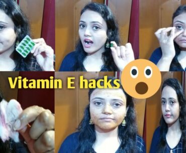 10 amazing life shaving Vitamin E capsule hacks | How to use | beauty and health colony