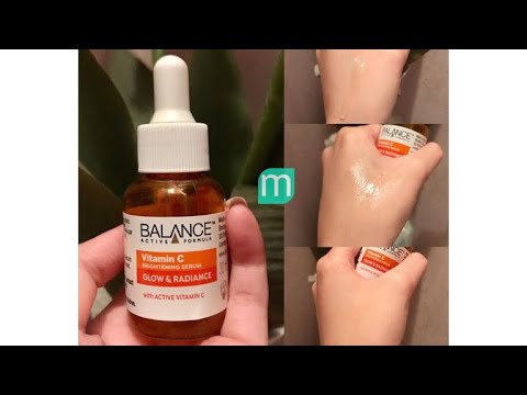 Get whitening and brighten skin with vitamin c serum Balance vitamin c serum review!!