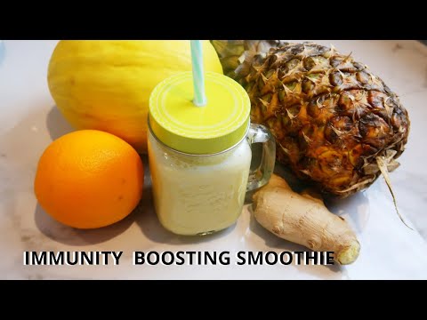 Immunity Boosting Smoothie |Tropical fruits| Pineapple | Ginger | Orange | Honeydew Melon