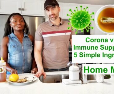 How to make lemon ginger tea | Immune Support| Coronavirus Immunity(5 Simple Ingredients)