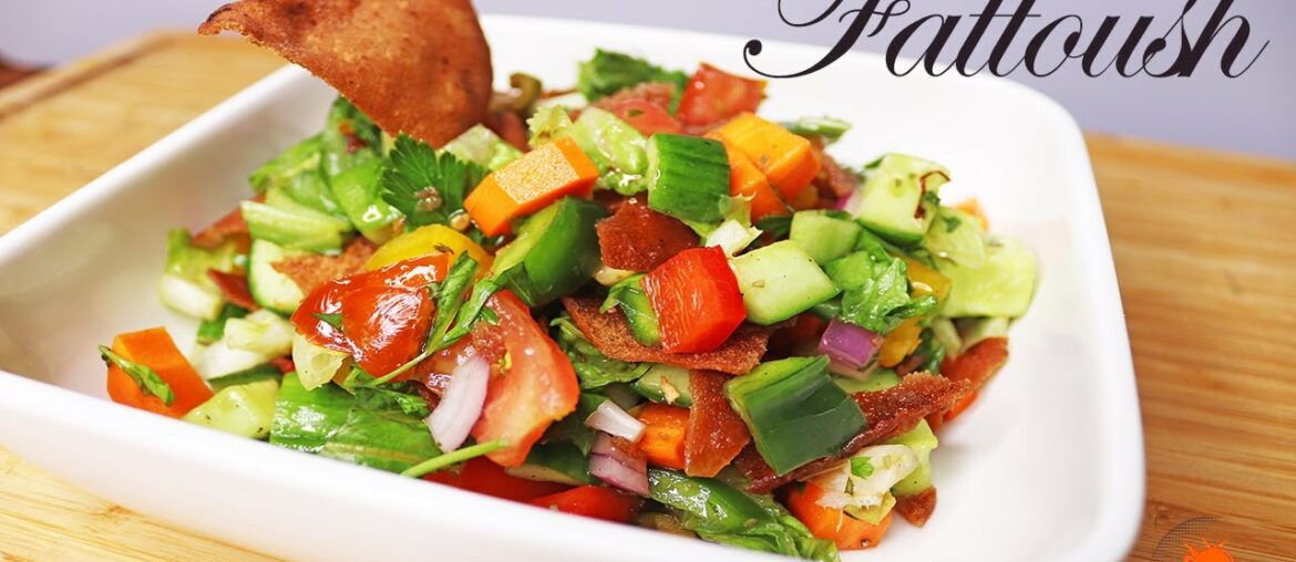 FATTOUSH | HEALTHY SALAD | ARABIC SALAD