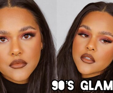 EASY 90’s INSPIRED BROWN MAKEUP TUTORIAL *TRENDY* | Cantara Farouk