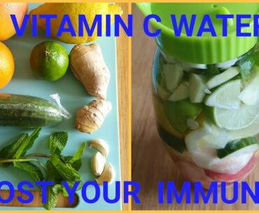 How to make your vitamin c water  helps you get your flat tommy  and boost your immune