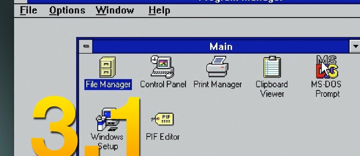 A Tour of Windows 3.1 - Software Showcase