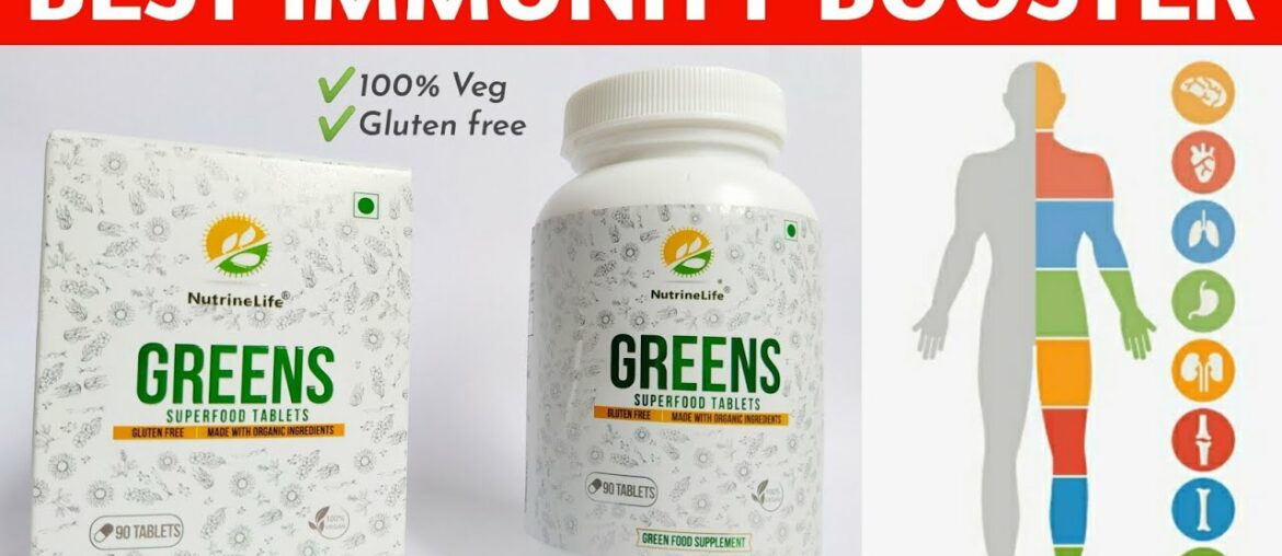 Best Immunity booster Tablets |  NutrineLife Greens Superfood Tablets Review 100% Veg + Gluten-Free