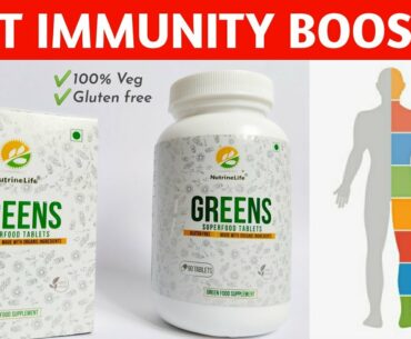 Best Immunity booster Tablets |  NutrineLife Greens Superfood Tablets Review 100% Veg + Gluten-Free