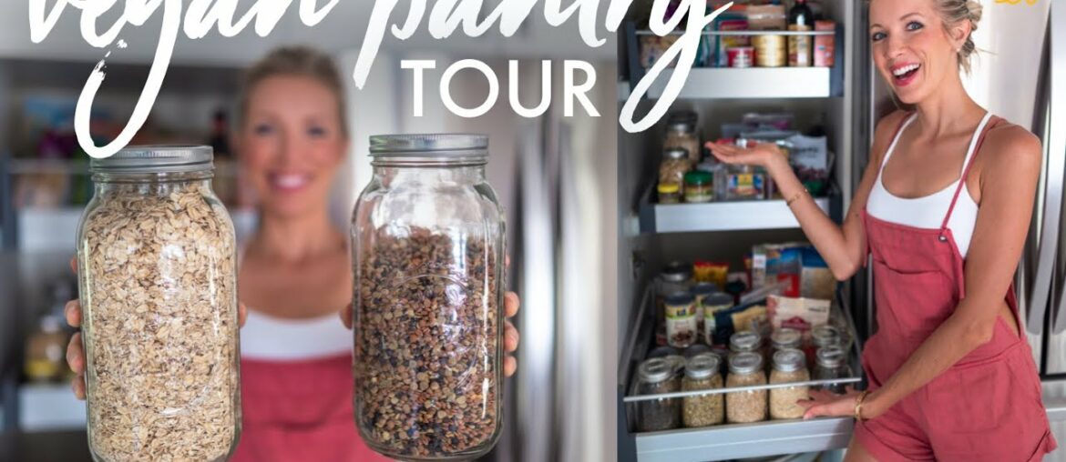 Plant-based Vegan Pantry Tour | Vitamins, Supplements, Superfoods, Grains, Beans & More!