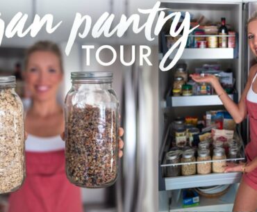 Plant-based Vegan Pantry Tour | Vitamins, Supplements, Superfoods, Grains, Beans & More!