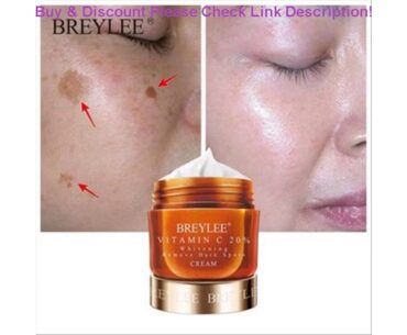 Review BREYLEE Vitamin C 20% VC Whitening Facial Cream Repair Fade Freckles Remove Dark Spots Melan
