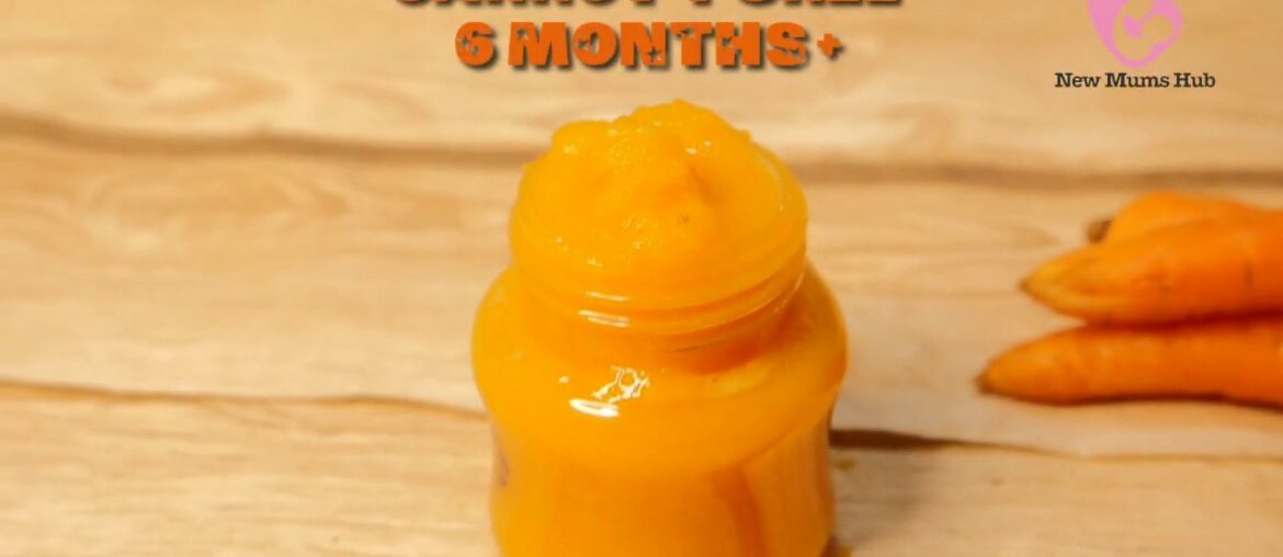 How to Make Carrot Puree | Homemade Baby Food | Starting from 6 months