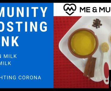 IMMUNITY BOOSTING DRINK FOR CORONA VIRUS | GOLDEN MILK | HALDI MILK AT HOME