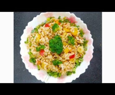 Broccoli Rice - Quick & Healthy Lunch Box Dish