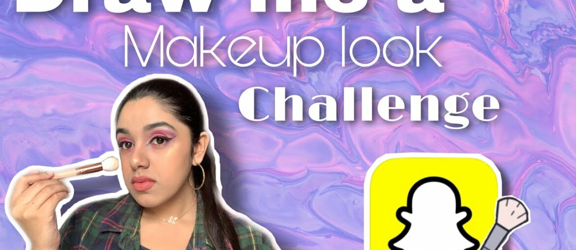 Draw me a makeup look challenge || OshareeyaRai #oshsquad #drawmeamakeuplook