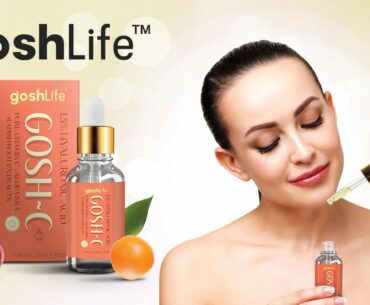 GoshC - Vitamin C Serum with Hyaluronic Acid & Aloe Vera Extracts for Anti Aging & Brighter Skin