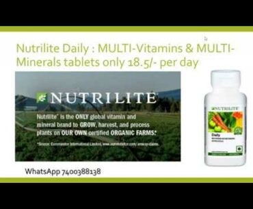 Nutrilite Daily | Multi-Vitamins and Multi-Minerals tablet | Immunity booster | #1 | Nisha Chhikara