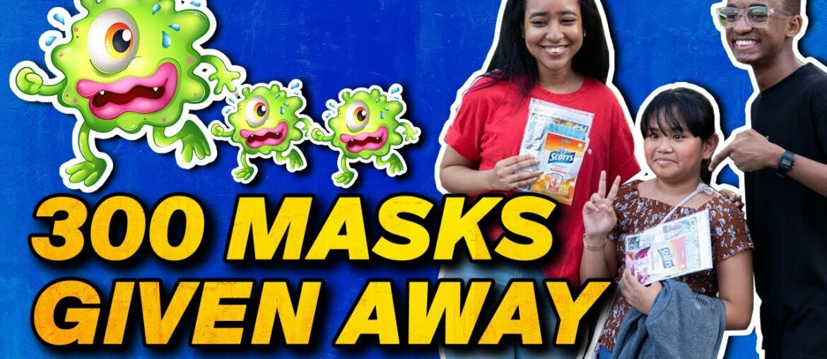 WE GAVE OUT 300 MASKS AND VITAMIN C!