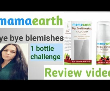 One bottle challenge || honest review || bye bye blemishes || mamaearth || beauty Lover||