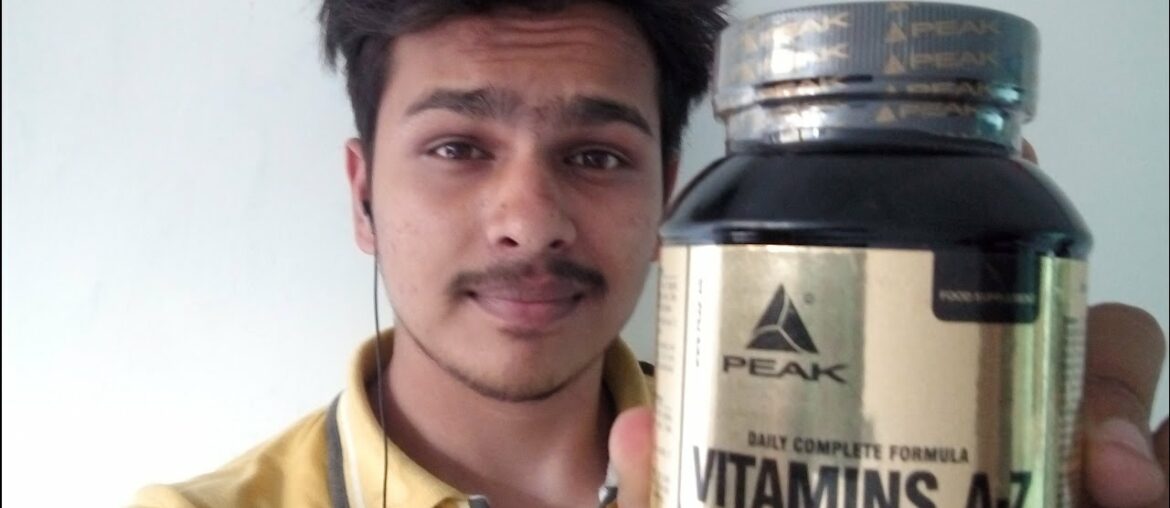 PEAK VITAMIN A-Z FOOD SUPPLEMENT TABLETS REVIEW {HINDI}