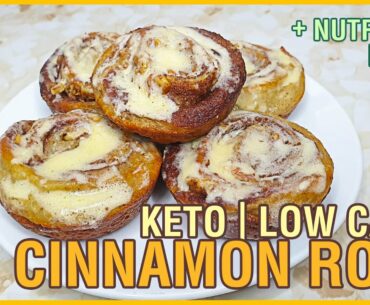 KETO CINNAMON ROLL + NUTRITION FACTS