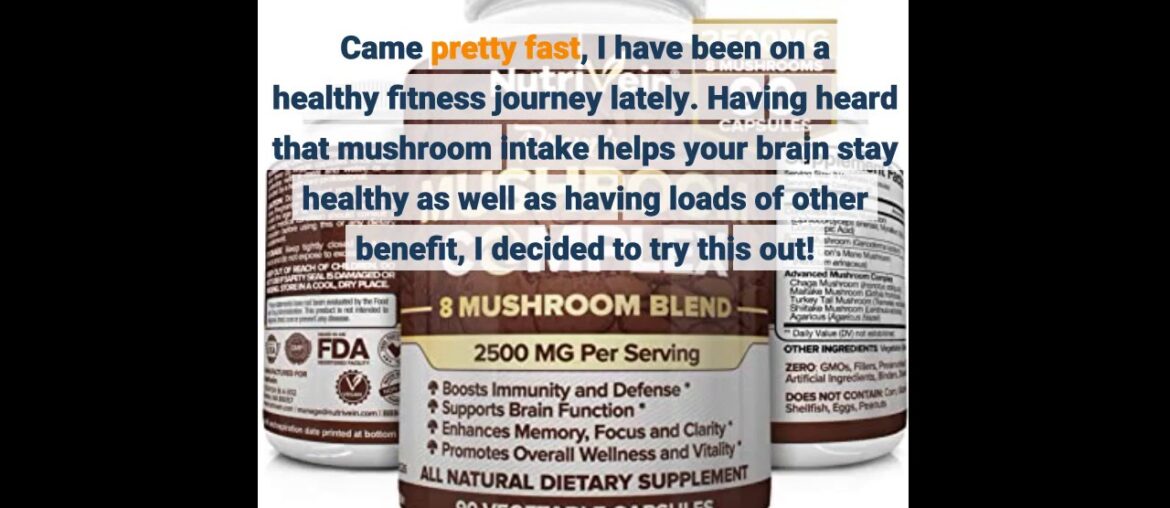 Mushroom Complex (90 caps) - Blend of 10 Organic Mushrooms - Immune Booster Wellness Formula -...