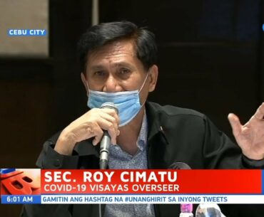 UB: DENR Sec. Roy Cimatu, nakipagpulong sa ilang lokal na opisyal sa Cebu City at province