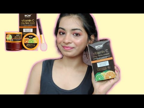 *New* Wow Vitamin C Clay Face mask | For bright skin | Review and demo (HINDI)