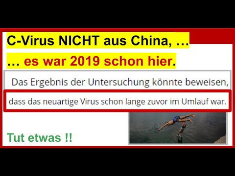 Corona-Virus kam NICHT aus China. Es war schon 2019 in Barcelona. Das berichten einige Medien.