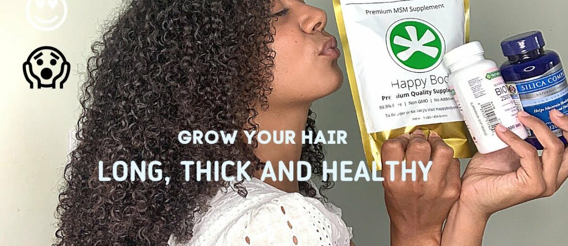 Best Supplements for Hair Growth! | Biotin, Silica & MSM!