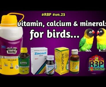 vitamin calcium & minerals for birds / multivitamin supplements for birds / vimeral for birds #vn23