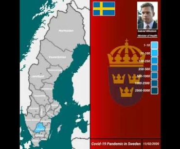 Spridning av Coronavirus i Sverige [spread of coronavirus in sweden]